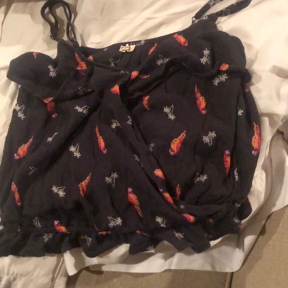 hollister crop shirt